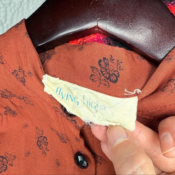 RARE Vintage 70s Floral Maternity Dress 🌸 authentic true bohemian vintage - Picture 8 of 10